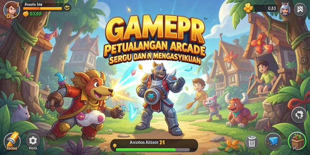 Tampilan gameplay yang seru dan penuh tantangan dari GAMERP.