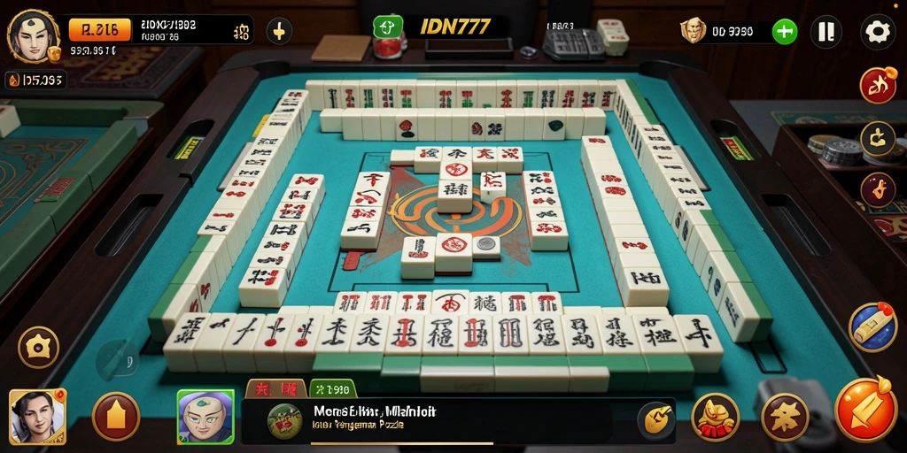 Screenshot IDN777 menampilkan gameplay Mahjong yang menarik dan menantang.