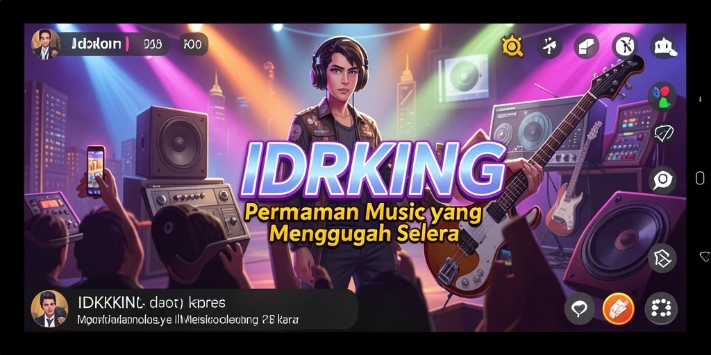 Tampilan menarik dalam gameplay musik IDRKING.