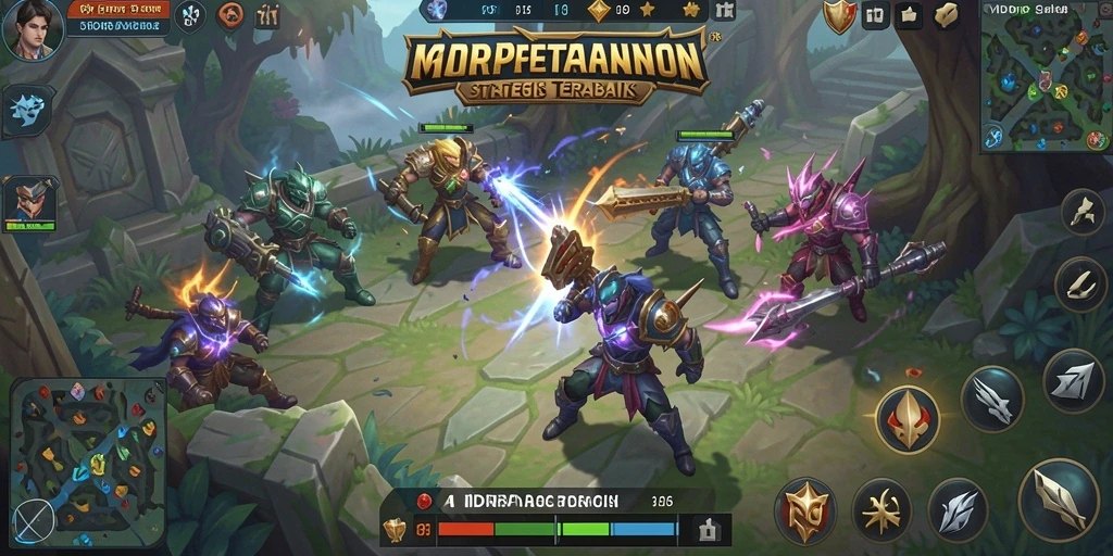 Screenshot gameplay IDRRP menampilkan pertempuran seru dan taktis.