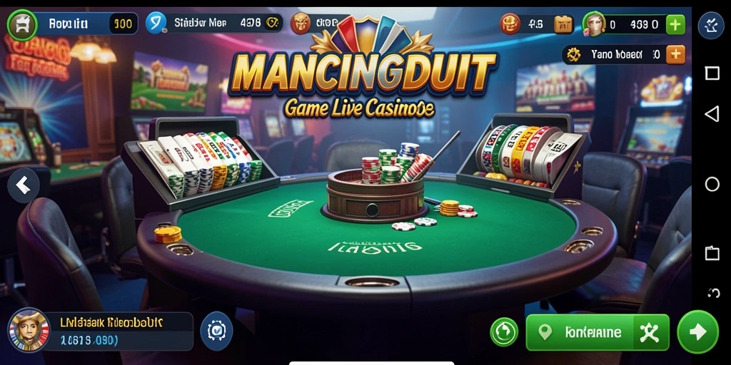 Tampilan gameplay MANCINGDUIT yang menegangkan dan interaktif.