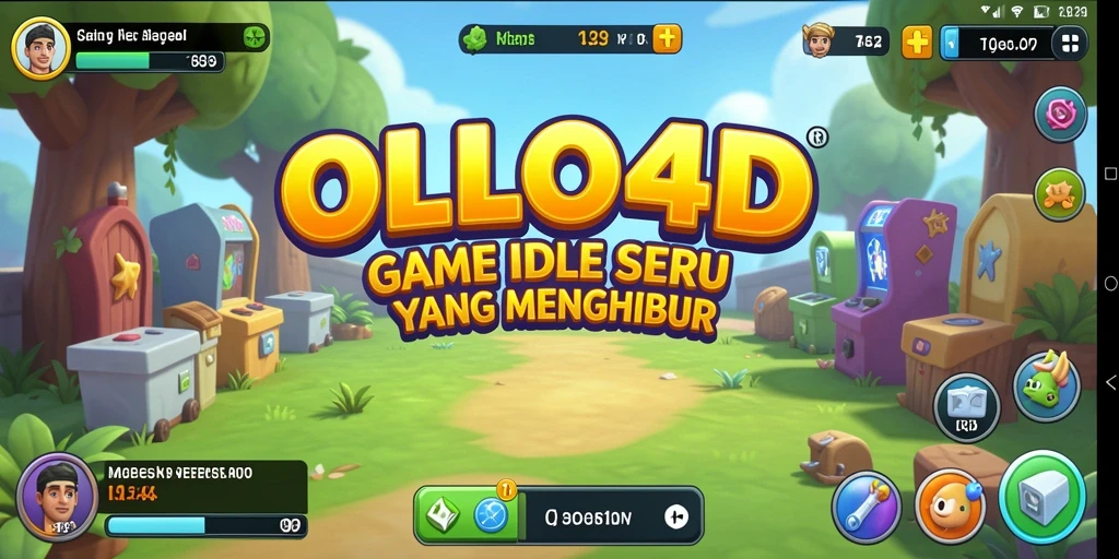 Screenshot gameplay OLLO4D menampilkan momen menarik dalam permainan Idle.
